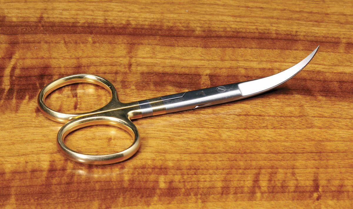 Hareline Dubbin Dr Slick 4.5" Curved Hair Scissor