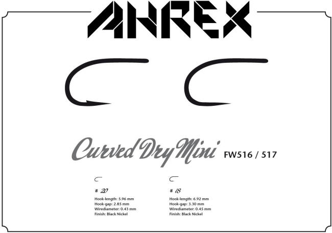 Ahrex AFW516 Curved Dry Fly Mini 