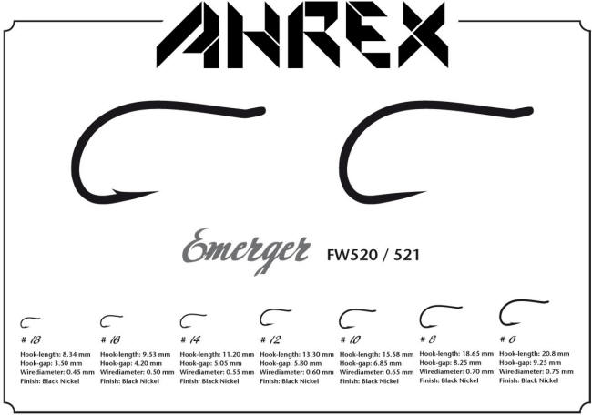 Ahrex AFW520 Emerger Hook 