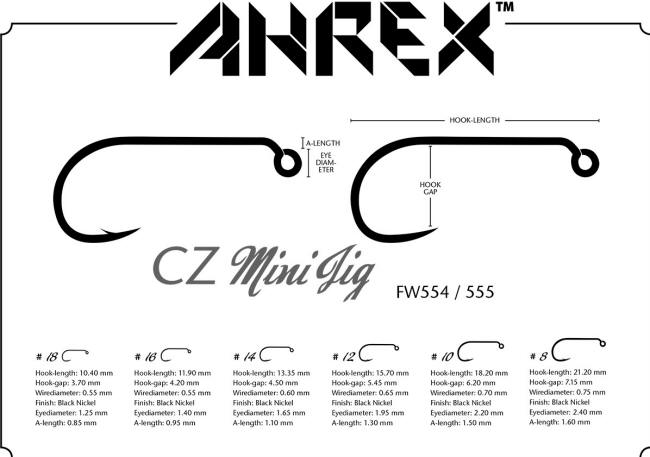 Ahrex AFW554 CZ Mini Jig Hook 