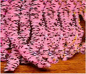 Hareline Dubbin UV Mottled Galaxy Mop Chenille-Fl Pink