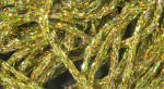 Hareline Dubbin Holographic Braid-Gold