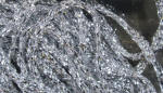Hareline Dubbin Solid Diamond Braid Tinsel-Silver