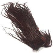 Hareline Dubbin Half Rooster Grizzly Saddles-Brown