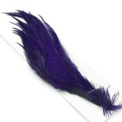 Hareline Dubbin Half Rooster Capes-Grizzly Purple