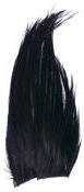 Hareline Dubbin Bugger Hackle Patches-Black