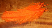 Hareline Dubbin Raptor Hackle-Fl Hot Orange