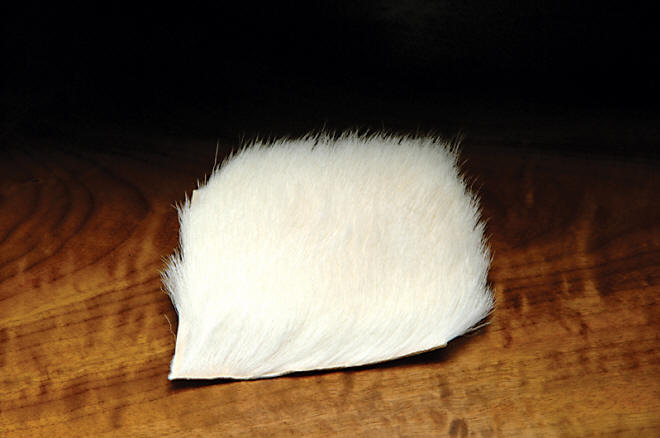 Hareline Dubbin White Calf Body Hair