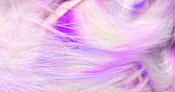 Hareline Dubbin Micro Cut Groovy Bunny Strip-Fl Cerise Purple White