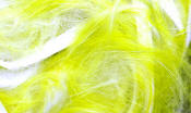 Hareline Dubbin Micro Cut Groovy Bunny Strip-Yellow Olive White