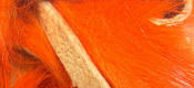 Hareline Dubbin Rabbit Strip-Hot Orange