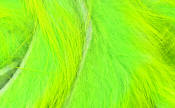 Hareline Dubbin Two Toned Rabbit Strips-Chartreuse Tipped Green Chartreuse