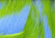 Hareline Dubbin Two Toned Rabbit Strips-Key Lime Baby Blue