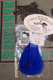 Hareline Dubbin Silicone Flutter Legs-Blue