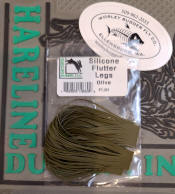 Hareline Dubbin Silicone Flutter Legs-Olive