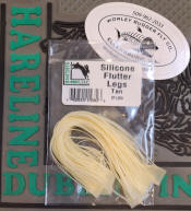 Hareline Dubbin Silicone Flutter Legs-Tan