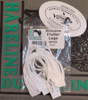 Hareline Dubbin Silicone Flutter Legs-White