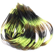 Hareline Dubbin Fly Enhancer Legs-Chartreuse Olive Black