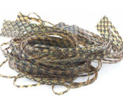 Hareline Dubbin Magnum Predator Legs-Barred Pumpkin