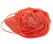 Hareline Dubbin Magnum Predator Legs-Barred Fl Orange