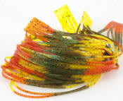 Hareline Dubbin Magnum Predator Legs-Orange Pumpkin