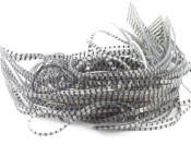 Hareline Dubbin Magnum Predator Legs-Barred Clear