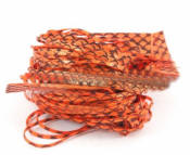 Hareline Dubbin Magnum Predator Legs-Barred Orange