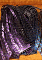 Hareline Dubbin-Senyo's Fusion Foil Legs-Blue Purple