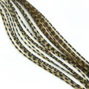 Hareline Dubbin Barred Crazy Legs-Golden Yellow Pearl Flake