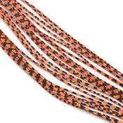 Hareline Dubbin Barred Crazy Legs-Orange Gold Pearl Flake