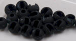 Hareline Dubbin Mottled Tactical Slotted Tungsten Bead-Black