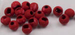 Hareline Dubbin Mottled Tactical Slotted Tungsten Bead-Red