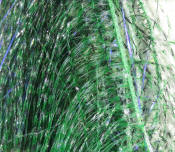 Hareline Dubbin Senyo's Barred Predator Wrap-Black Olive Barred UV