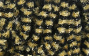 Hareline Dubbin Fly Fish Food Small Chenille-Black Beige