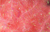 Hareline Dubbin Krystal Flash Chenille-Shrimp Pink