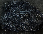 Hareline Dubbin Krystal Hackle Chenille-Black