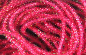 Hareline Dubbin Pearl Core Braid-Red