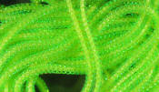 Hareline Dubbin Pearl Core Braid-Chartreuse
