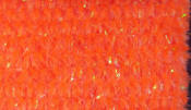 Hareline Dubbin Speckled Crystal Chenille-Pearl Fl Orange