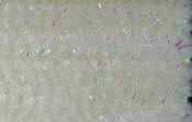 Hareline Dubbin Speckled Crystal Chenille-Pearl White