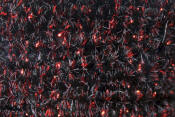Hareline Dubbin Speckled Crystal Chenille-Red Black