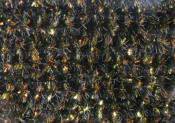 Hareline Dubbin Speckled Crystal Chenille-Copper Gold Black