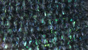 Hareline Dubbin Speckled Crystal Chenille-Pearl Black