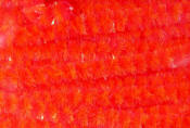 Hareline Dubbin Speckled Crystal Chenille-Pearl Fl Orange