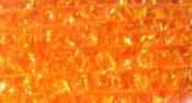 Hareline Dubbin Solid & Krystal Tinsel Chenille-Fl Orange