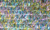 Hareline Dubbin Solid & Krystal Tinsel Chenille-Rainbow