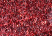 Hareline Dubbin Solid & Krystal Tinsel Chenille-Red