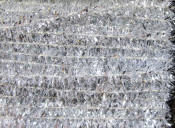 Hareline Dubbin Solid & Krystal Tinsel Chenille-Silver