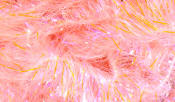 Hareline Dubbin Frizzle Chenille-UV Shrimp Pink