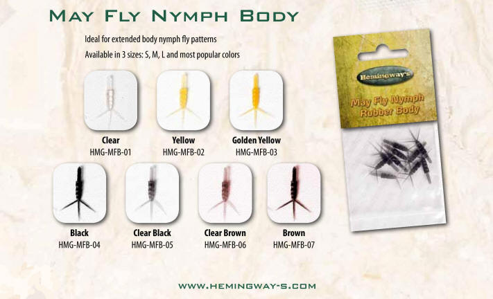 Hemingway's Mayfly Nymph Bodies